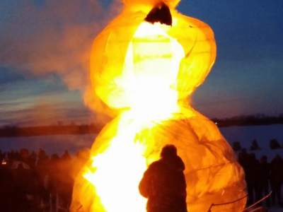 Burning Snowman
